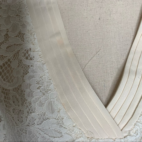 A.Brand Cream Lace Overlay Mini Dress - Picture 9 of 16